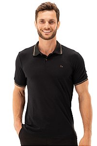 POLO MC SLIM CASUAL TRAB NY PRETO OGOCHI