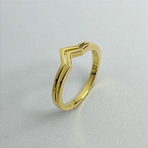 Anel da Mulher Maravilha banhado em ouro 18K