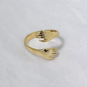 Anel Meu Abraço - Banhado em Ouro 18k
