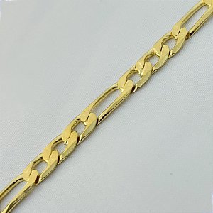 Pulseira Masculina Malha 3x1 - Banhado em Ouro 18k