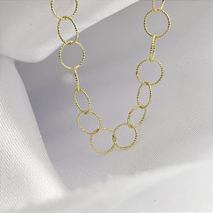 Pulseira Elos Vazados - Banhado em Ouro 18k