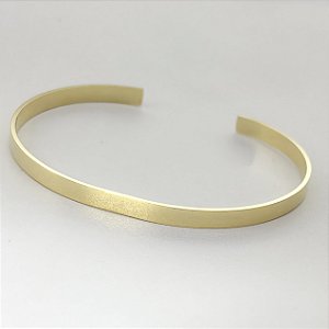 Bracelete Luxuoso Liso - Banhado em Ouro 18k