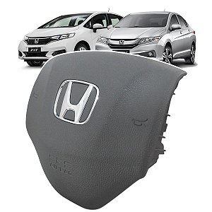 Tampa Capa Buzina Airbag Do Volante Honda HRV City Fit 2015 / 2019