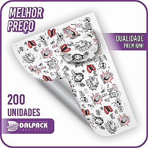 Papel Acoplado - Térmico POPART (33X38) Fast Food - (200 Unidades)