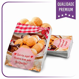 Saco para Pão de Queijo - Papel Kraft Branco - 500 Unidades