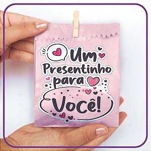 Saco para Lembrancinha - Um Presentinho Para Você (25 Unidades)