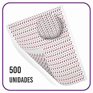 Papel Acoplado - Retangular Marrom - (500 Unidades)