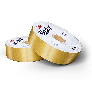 Fita Plástica Master Lisa Dourada Ouro Gold - 32mmx50m