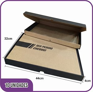 Caixa de Papelão Montável Envios e Vendas 44x32x4cm - 10 Unidades