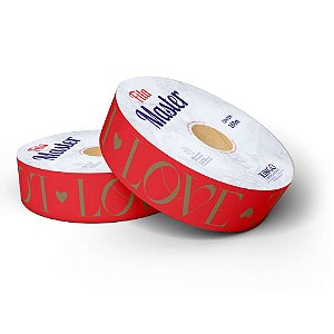 Fita Plástica Master Decorada Love Vermelho - 32mmx100m