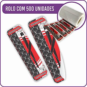 Lacre de Segurança Adesivo Sushi Japan 2,5x9cm - 500 Unidades