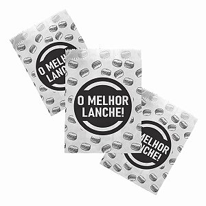 Saco Antigordura O Melhor Lanche Hamburguer (PP) 500 unidades