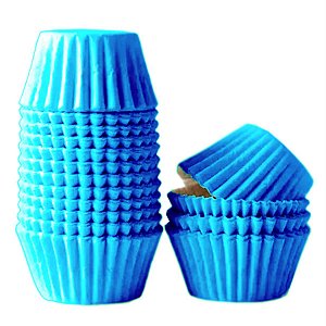 Forminha para Brigadeiro e Docinhos n°5 Azul Claro - (100 Unidades)