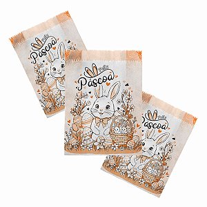 Saco Lembrancinha Presentinho Chocolate Doce - Páscoa (02) - 25 Unidades