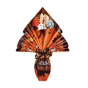 Embalagem Ovo De Páscoa 34x34cm Pratic Chocolatier Laranja - (25 Unidades)