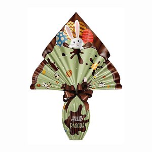 Embalagem Ovo De Páscoa 24x24cm Pratic Chocolatier Pistache - (25 Unidades)
