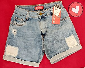 Short básico detalhe destroyed