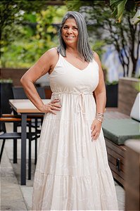 Vestido Feminino Longo Mavie Off Estampado