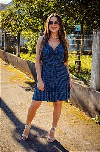 Vestido Feminino curto Gabriella azul