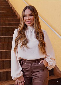 Blusa Feminina Carlota Baunilha