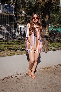 Conjunto Feminino listrado
