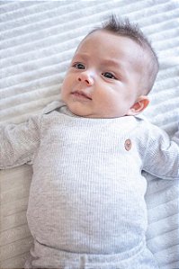 Conjunto  Bebê Pagão Longo Mescla