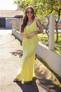 Vestido Feminino longo Vivi Lima Estampado