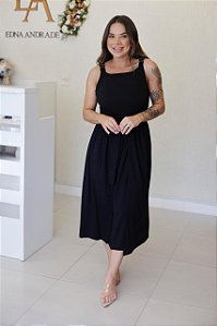 Vestido Feminino Midi Marina Preto