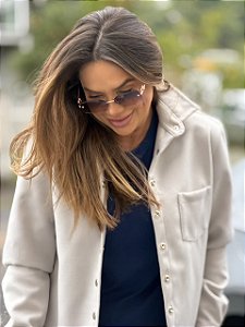 Camisa Feminina Alexia Lã Batida Gelo