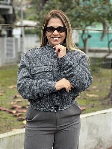 Bomber em Tweed