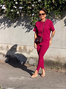 Conjunto Feminino Liti Cereja