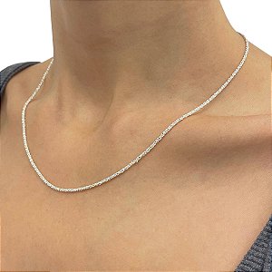 Corrente Feminina Prata 925 Legítima Original Fina Delicada