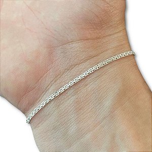 Pulseira Feminina Bismark Prata 925 Legítima Maciça Original