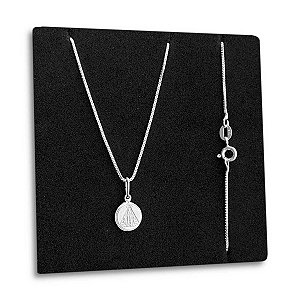 Corrente com Nossa Senhora Aparecida de Prata 925 Original
