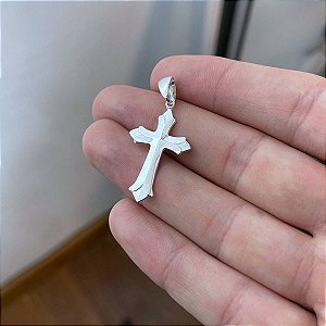 Pingente Crucifixo Cruz Prata 925 Original Unissex Religioso