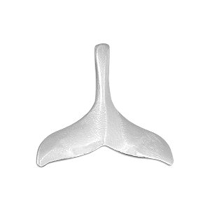 Pingente Rabo de Baleia Prata 925 Original Legítima Maciça