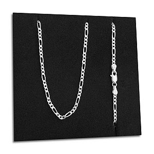 Corrente 3x1 2mm Prata 925 Legítima Maciça Italiana Original