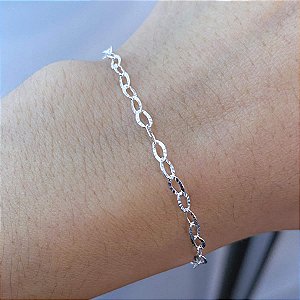 Pulseira Feminina Elos Prata 925 Legítima Maciça Original