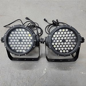 Kit 2 Canhões de Luz PLS PROPAR LED 54 RGBW Outdoor 5W - LOCAÇÃO