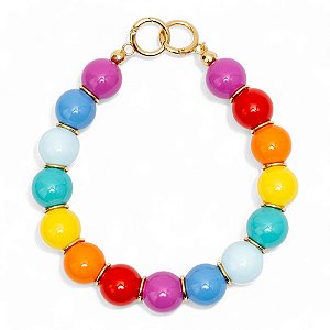 Choker Bolona Color Argola Dourada