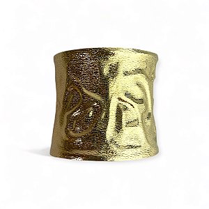 Bracelete Cleópatra Dourado Fosco