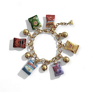 Pulseira Corrente Cartoon Chips