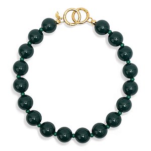 Choker Bola Verde Escuro