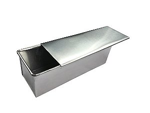 Forma Para Pão de Forma com Tampa  30 x 12 x 12 Aluminio