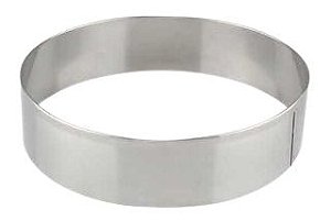 Aro Cortador Redondo Hamburguer  11 x 3 (inox)