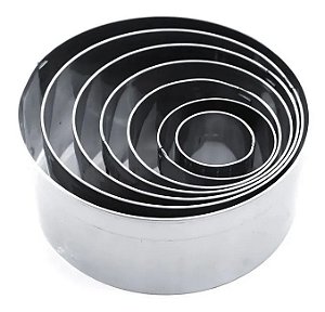 Jogo Aro Cortador Redondo com 7 Peças ( Inox)