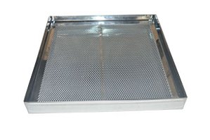 Bandeja Inox com Tela Perfurada 40 x 40 x 5