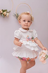 Conjunto Bebê Bolas Rabiscadas