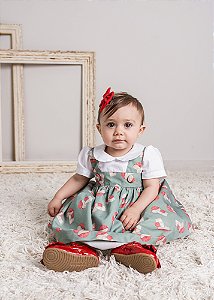 Vestido Bebê Cogumelos