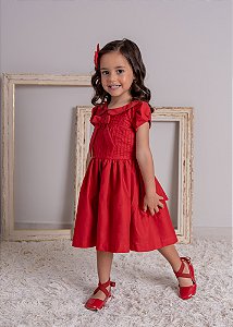 Vestido Infantil Vermelho